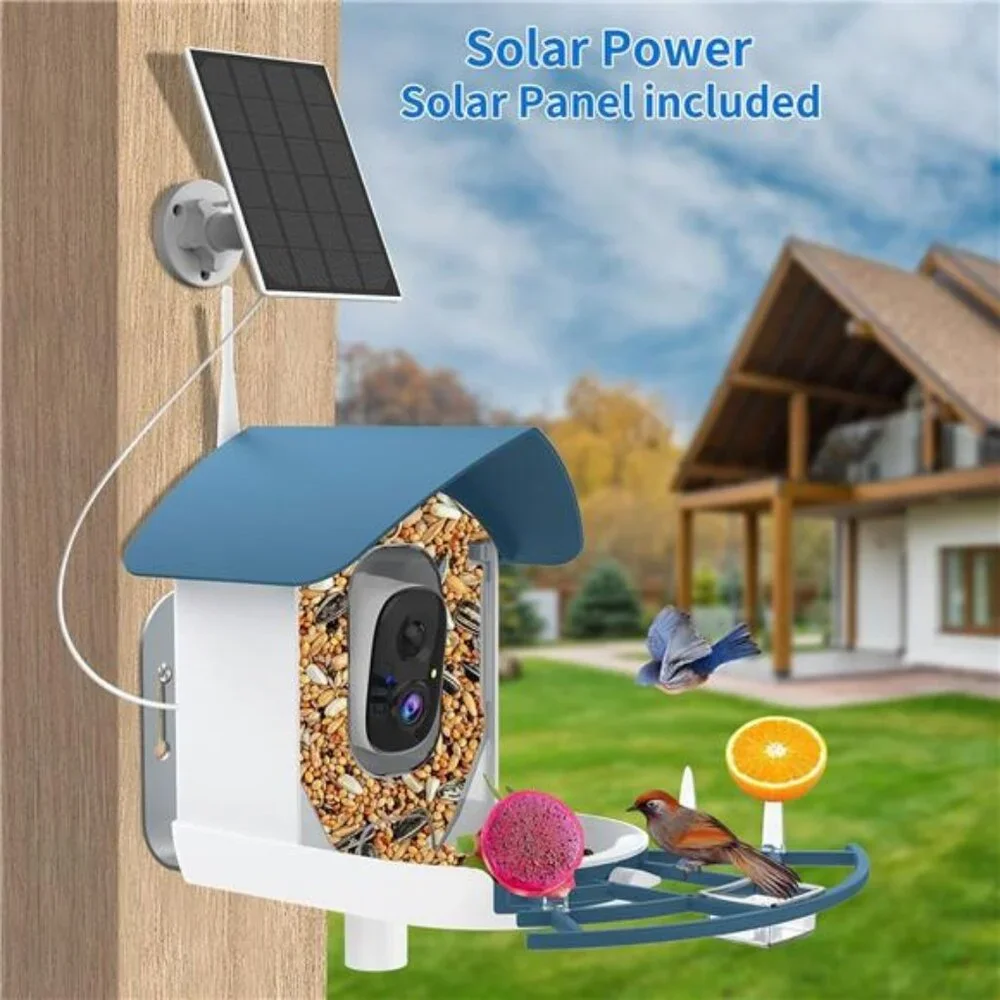 Bird Feeder with Camera,AI Identify Birds Species,Smart Bird Camera with Solar